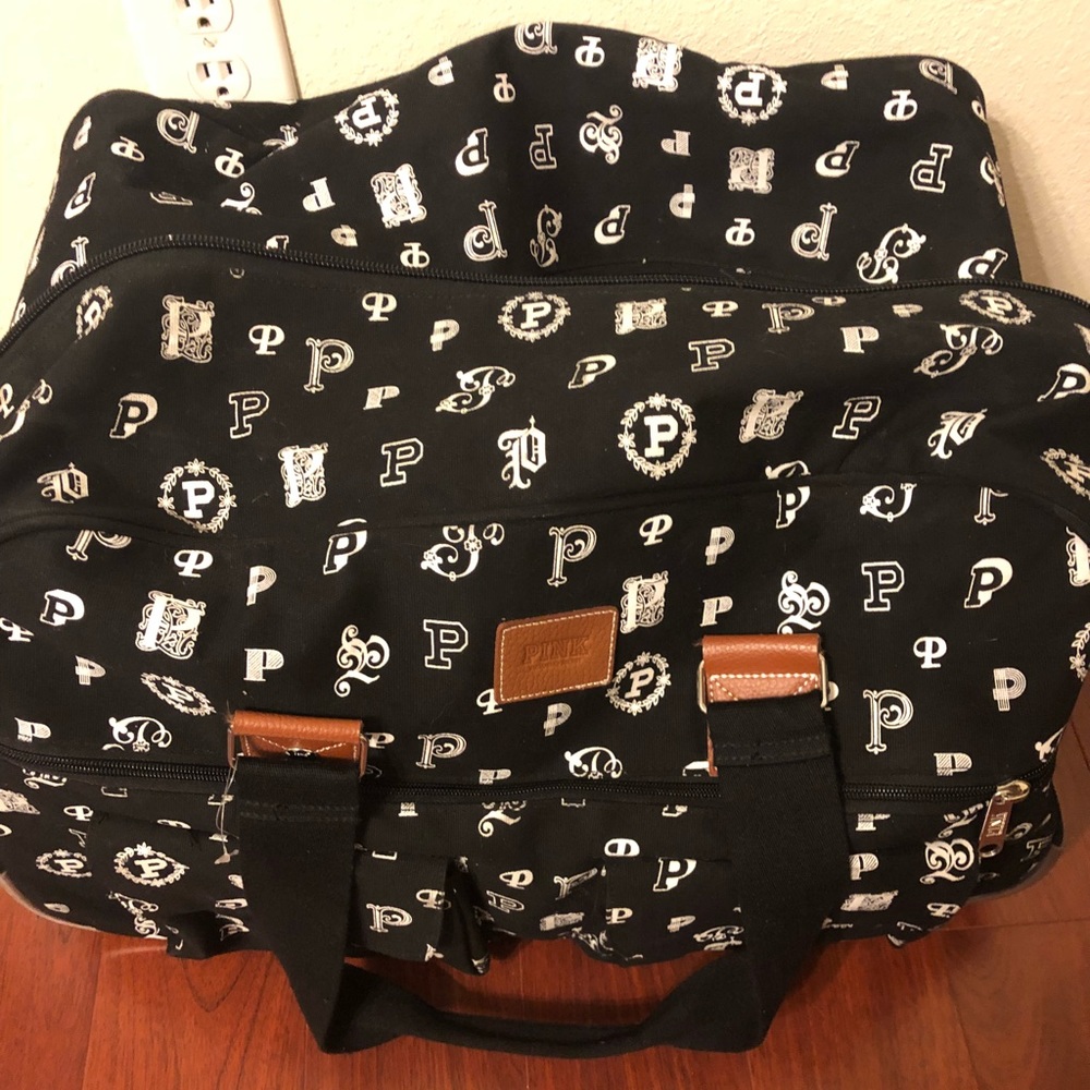 Victoria secret luggage duffel bag with wheels